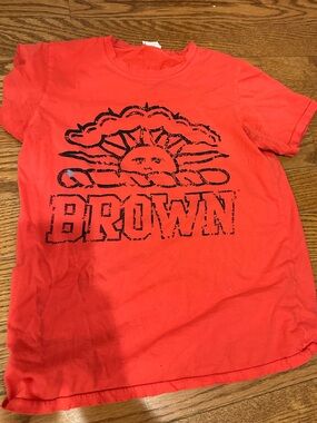 Women’s  Graphic Tee with 'BROWN' Logo